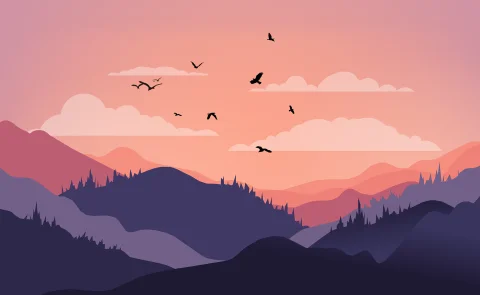 Animation of popular vacation spots